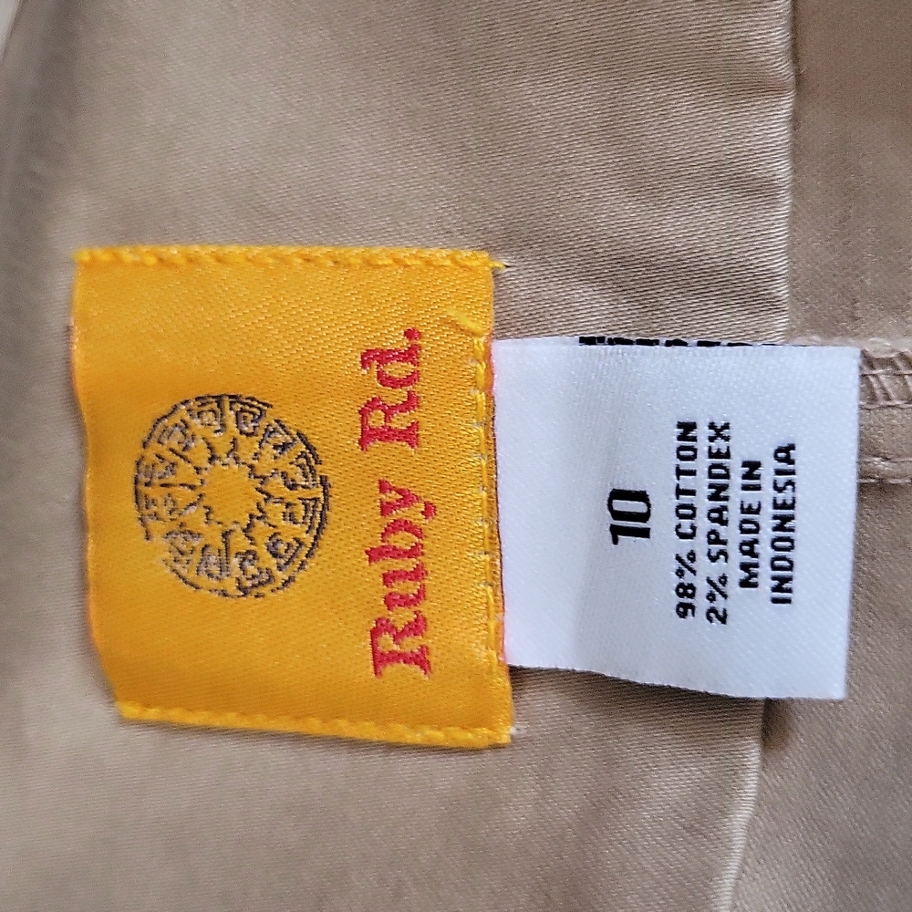 Ruby Rd. women's jacket beige size 10 - Picture 4 of 10